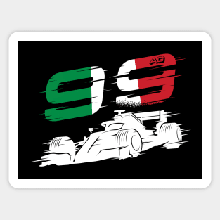 We Race On! 99 [Flag] Sticker